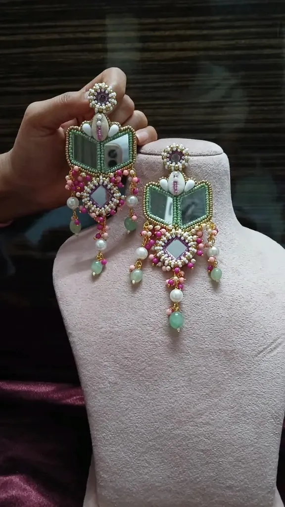 Noor Mirror  Earrings