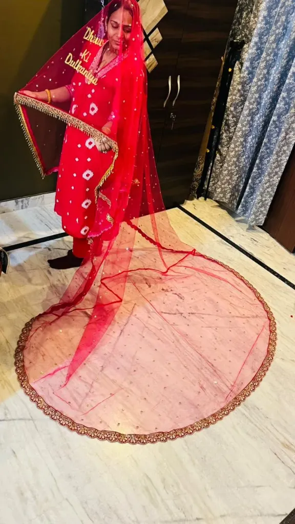 Front Name Veil Dupatta (With Name, 2.5 meter)