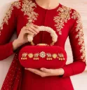Gaj Ghungroo Kundan Clutches