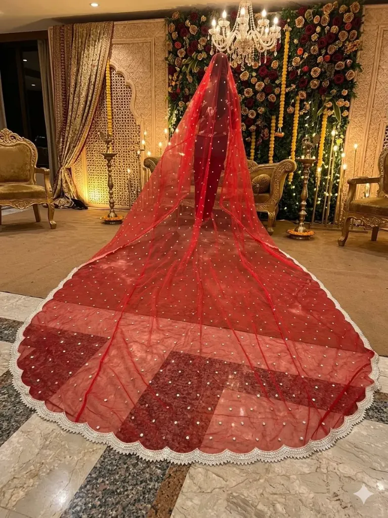 Veil Dupuatta (Red)