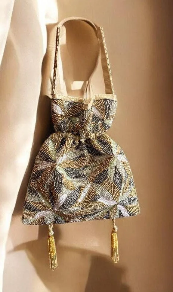 Copper Embellished Potli